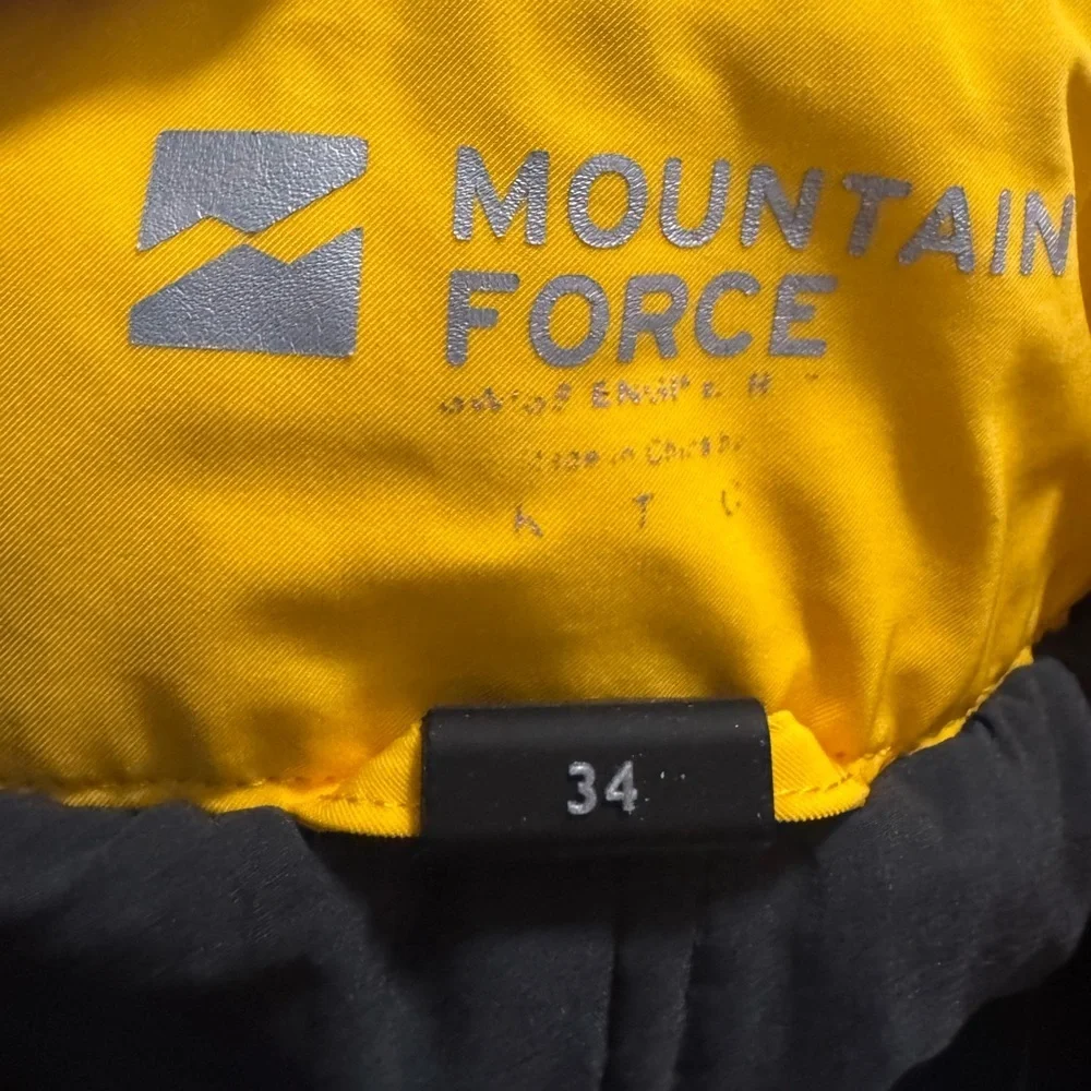 MOUNTAIN FORCE Women’s Ski Snow Pants Orange Adjustable Insulated Size 34 Small - Picture 8 of 14